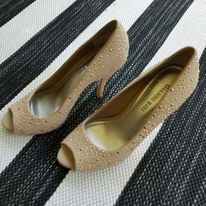 Giani Bini Glitzy Nude Heels